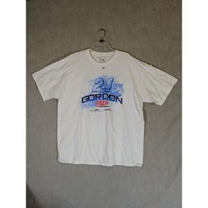 Chase Authentic Nascar Men's T Shirt White 2XL Cotton Jeff Gordon Du Pont Sports